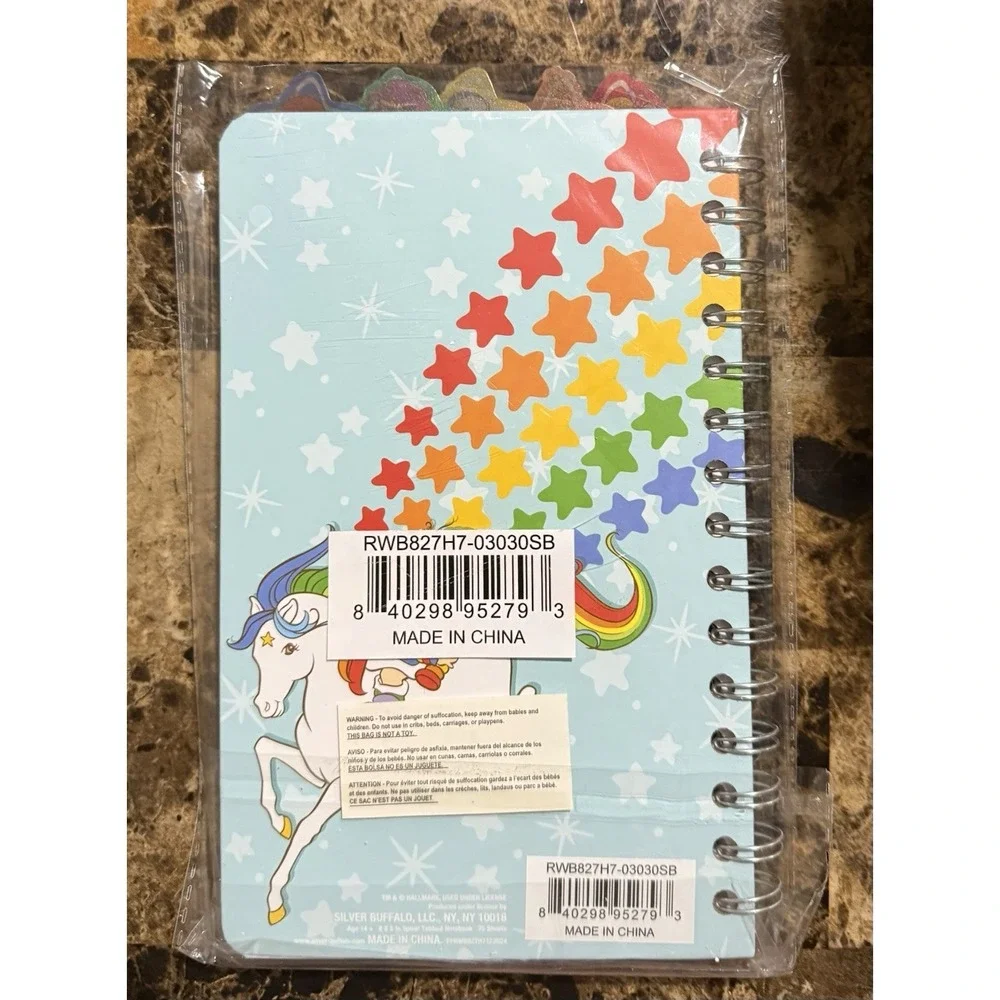 NEW Rainbow Brite 5 Tab Spiral Journal Notebook Silver Buffalo 8